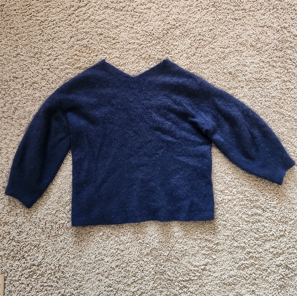 DAMA COLLECTION Women's Sweater Extra Small Blue 100% Cashmere Made In Japan - Picture 3 of 10